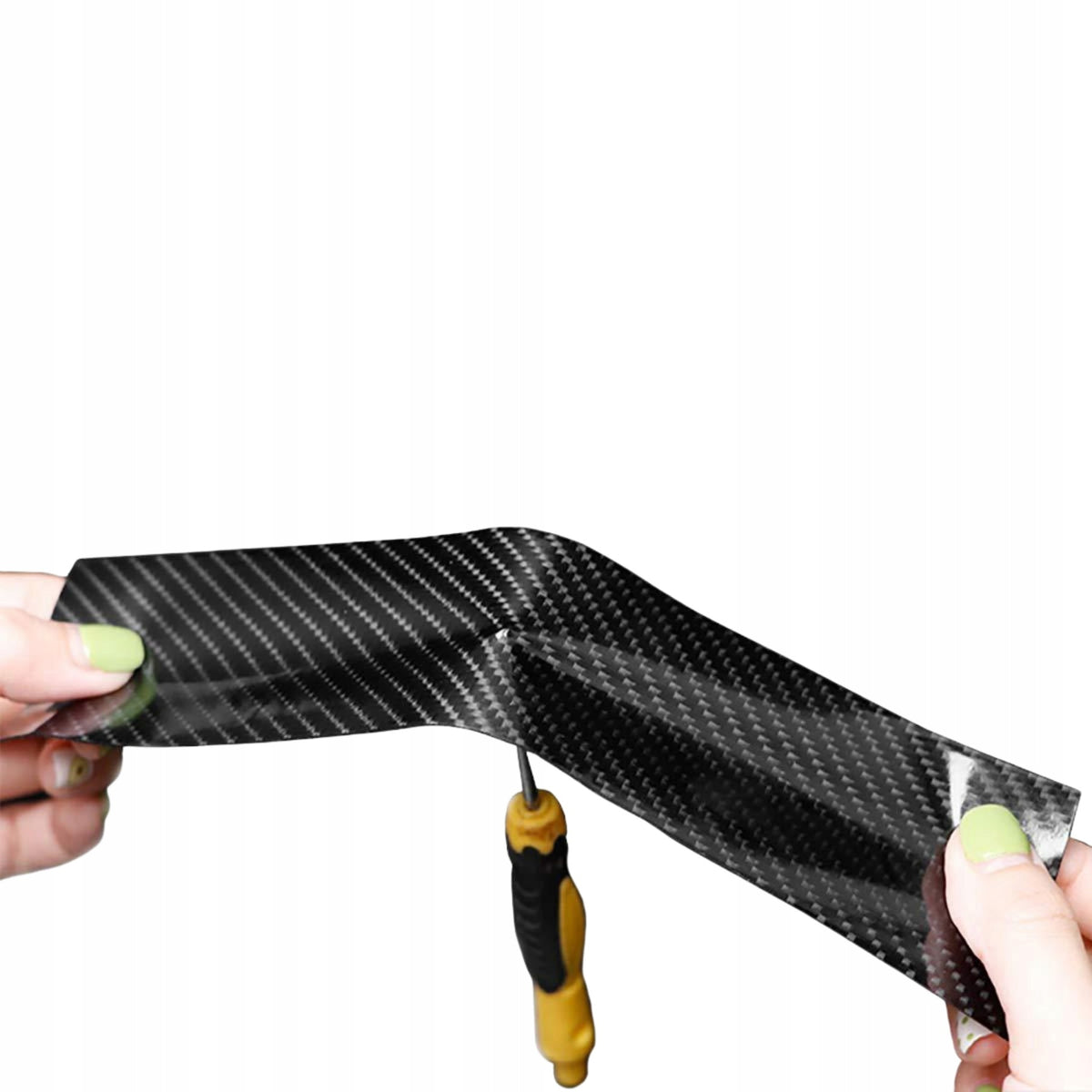 Taśma ochronna carbon 5D błyszcząca Drivio24 7 cm × 3 m na progi i bagażnik