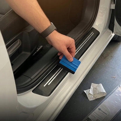 Nakładki na progi drzwi Drivio24 4 szt. carbon 3D ochrona + styl