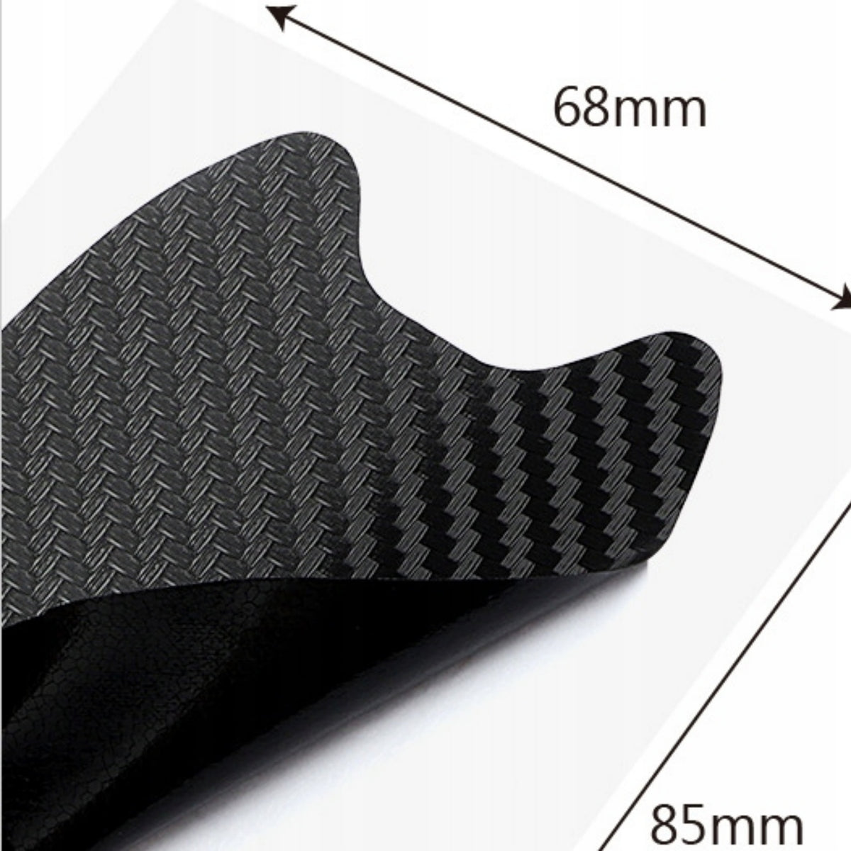 Naklejki ochronne carbon pod klamki drzwi Drivio24 4 szt