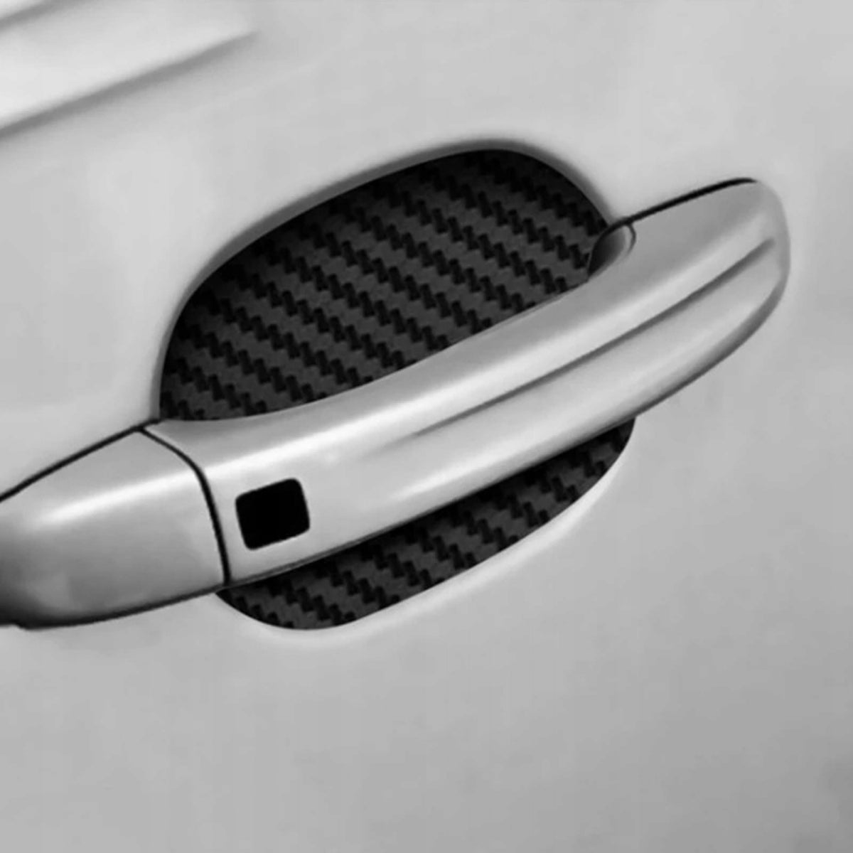 Naklejki ochronne carbon pod klamki drzwi Drivio24 4 szt