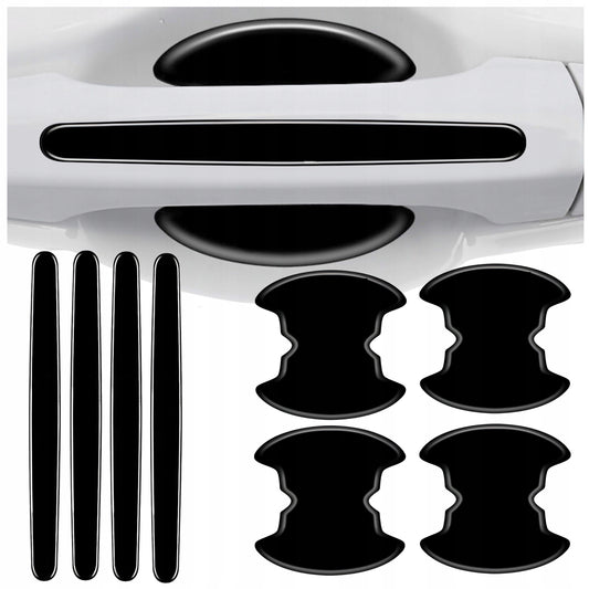 8x Mocna Folia Ochronna Pod Klamki Drzwi Samochodowe Naklejki Drivio24