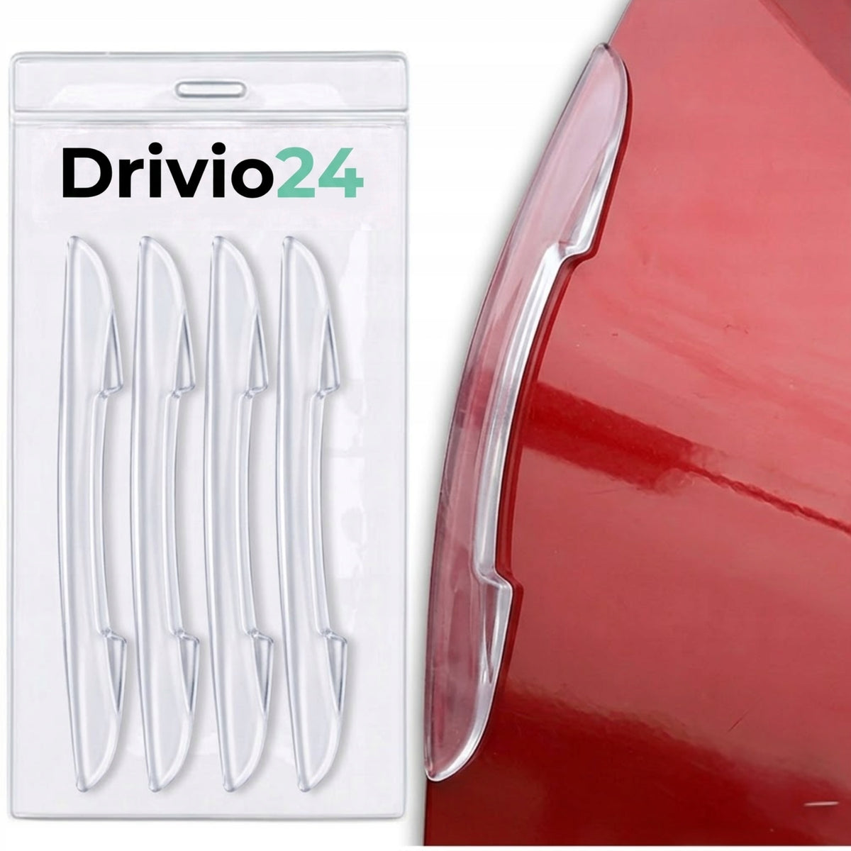 Stopery ochronne drzwi i lusterek Drivio24 4 szt przezroczyste