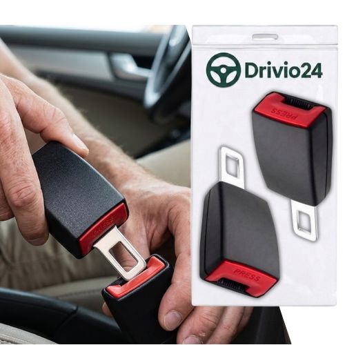 2x Zaślepka Pasa Bezpieczeństwa Przedłużacz Klamra Adapter Zapinka Drivio24