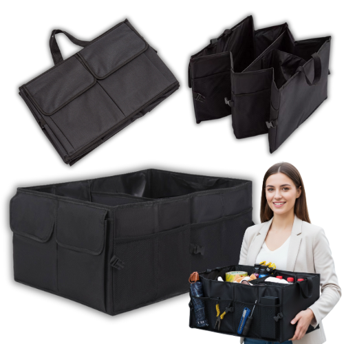 Organizer do Bagażnika Torba Auta Samochodu Kufer Samochodowy na Rzepy Duży Drivio24