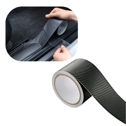 Taśma Ochronna Mocna Karbon Folia Na Progi Bagażnik Samochodu 3m Drivio24