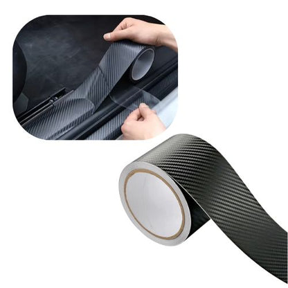 Taśma Ochronna Mocna Karbon Folia Na Progi Bagażnik Samochodu 3m Drivio24