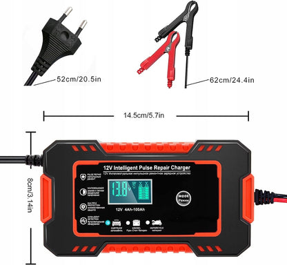 Prostownik Ładowarka do Akumulatora Automatyczny z trybem naprawy 12V 6A