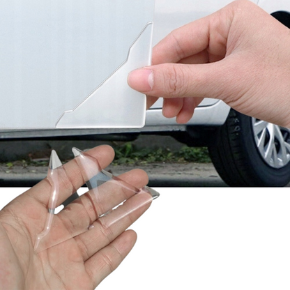 2x Naklejki Ochronne Dla Drzwi Samochodu Przezroczyste Silikonowe Drivio24