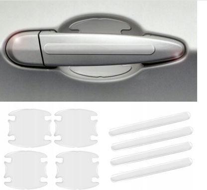 Mocne Naklejki Pod Klamki Drzwi Na Samochód Żelowe Grube 8 Sztuk Drivio24