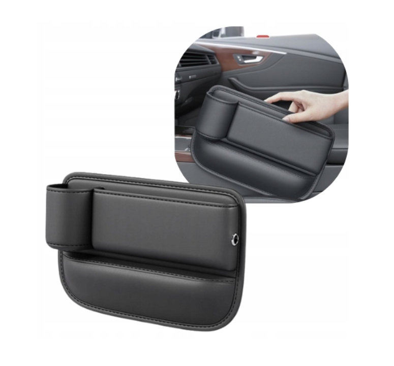 Schowek Między Fotele Samochodowe Z Uchwytem Na Kubek Ekoskóra Organizer Dla Kierowcy Drivio24
