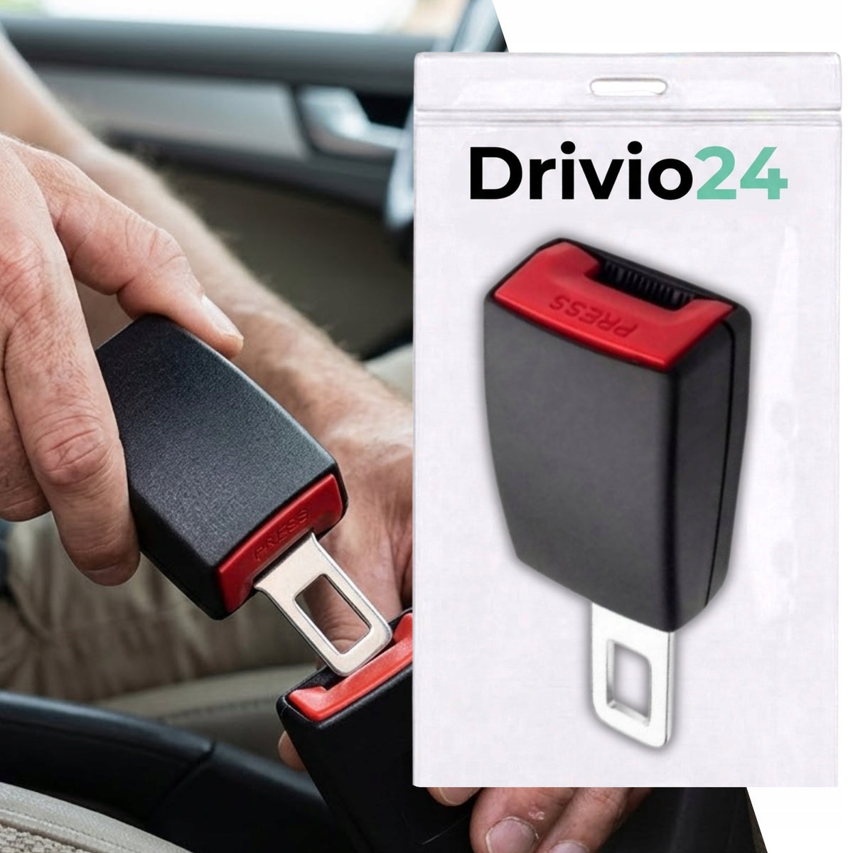 Przedłużacz pasa bezpieczeństwa Drivio24 adapter uniwersalny 21mm
