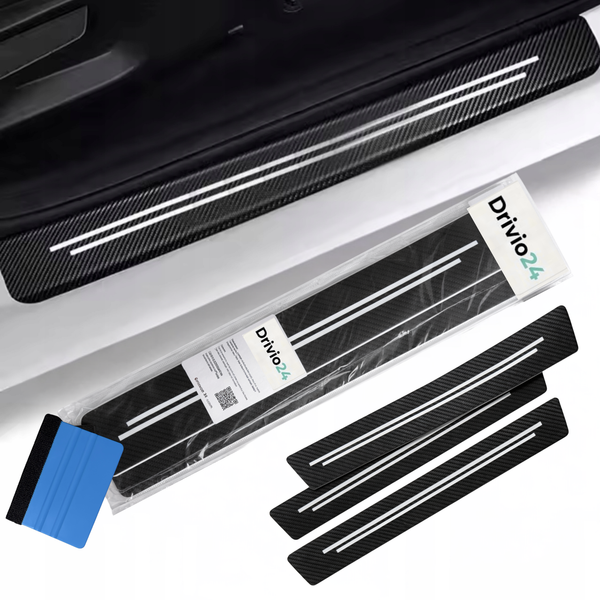 Nakładki carbon 3D na progi 4 szt.